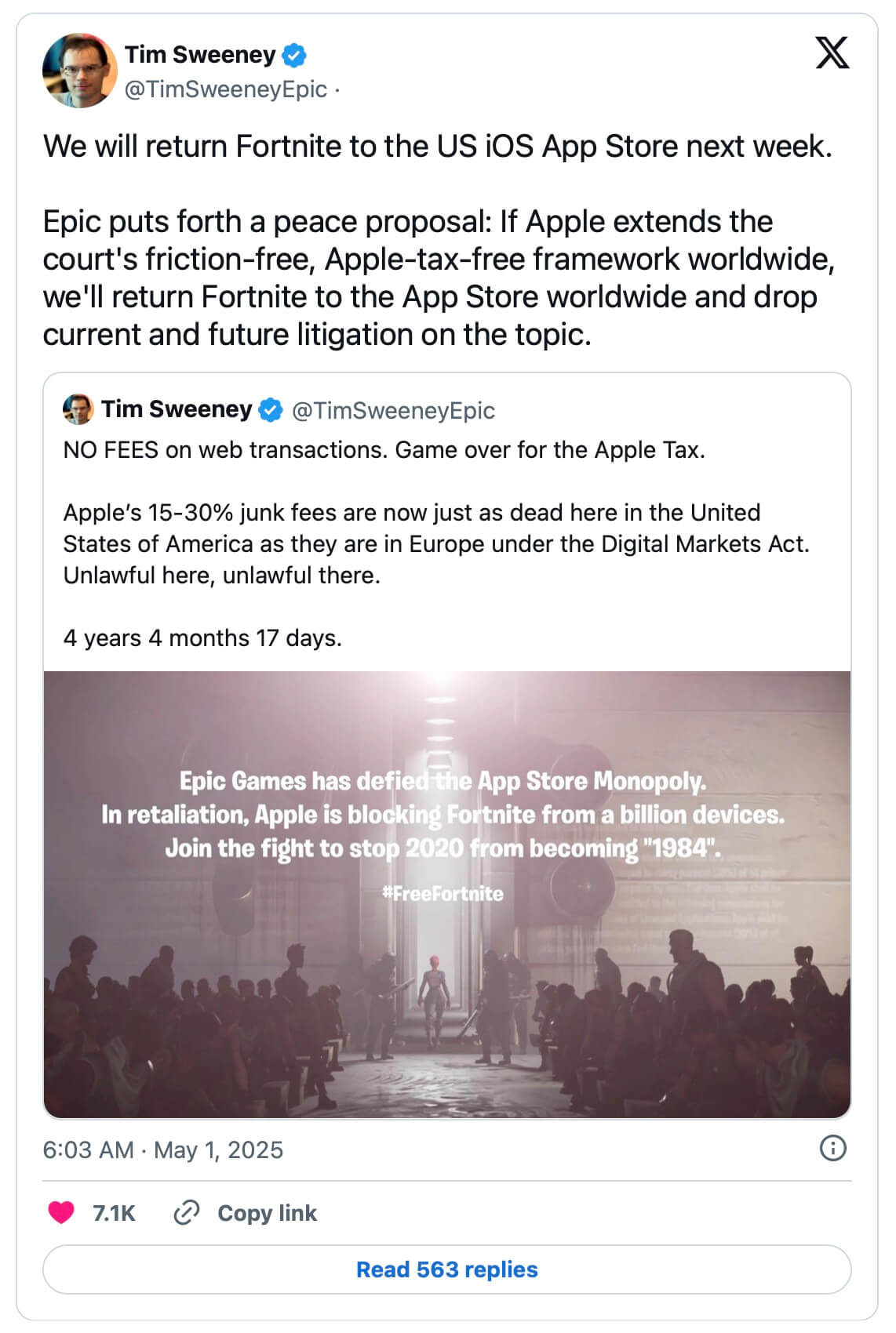 Tòa án Mỹ Yêu Cầu Apple Mở Cửa App Store, Epic Games Giành Chiến Thắng Lịch Sử 01