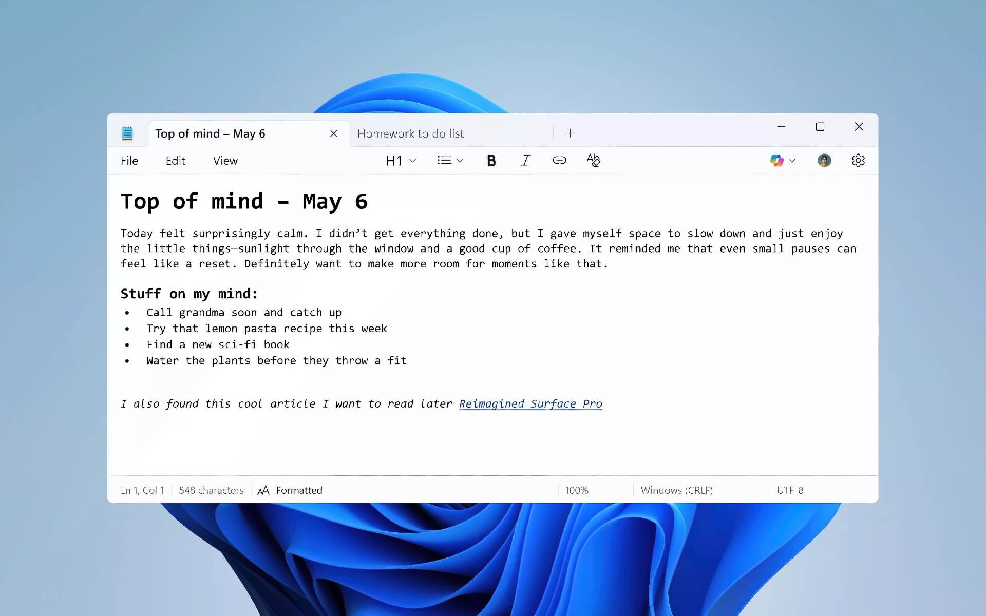 Notepad Windows 11 Lần đầu Hỗ Trợ định Dạng Văn Bản Và Markdown Featured