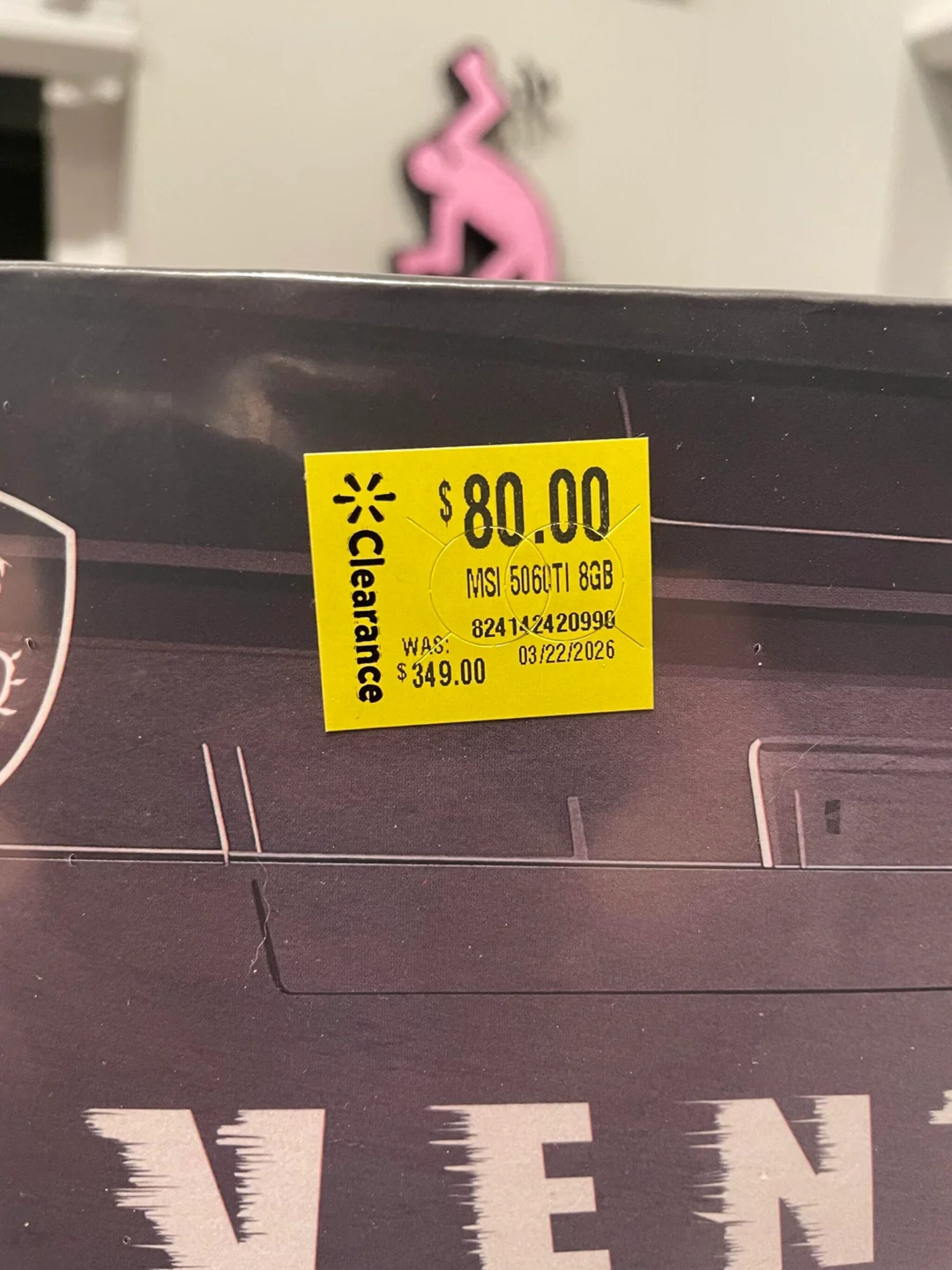 MSI GeForce RTX 5060 Ti 8GB mua được giá 80 USD tại Walmart clearance