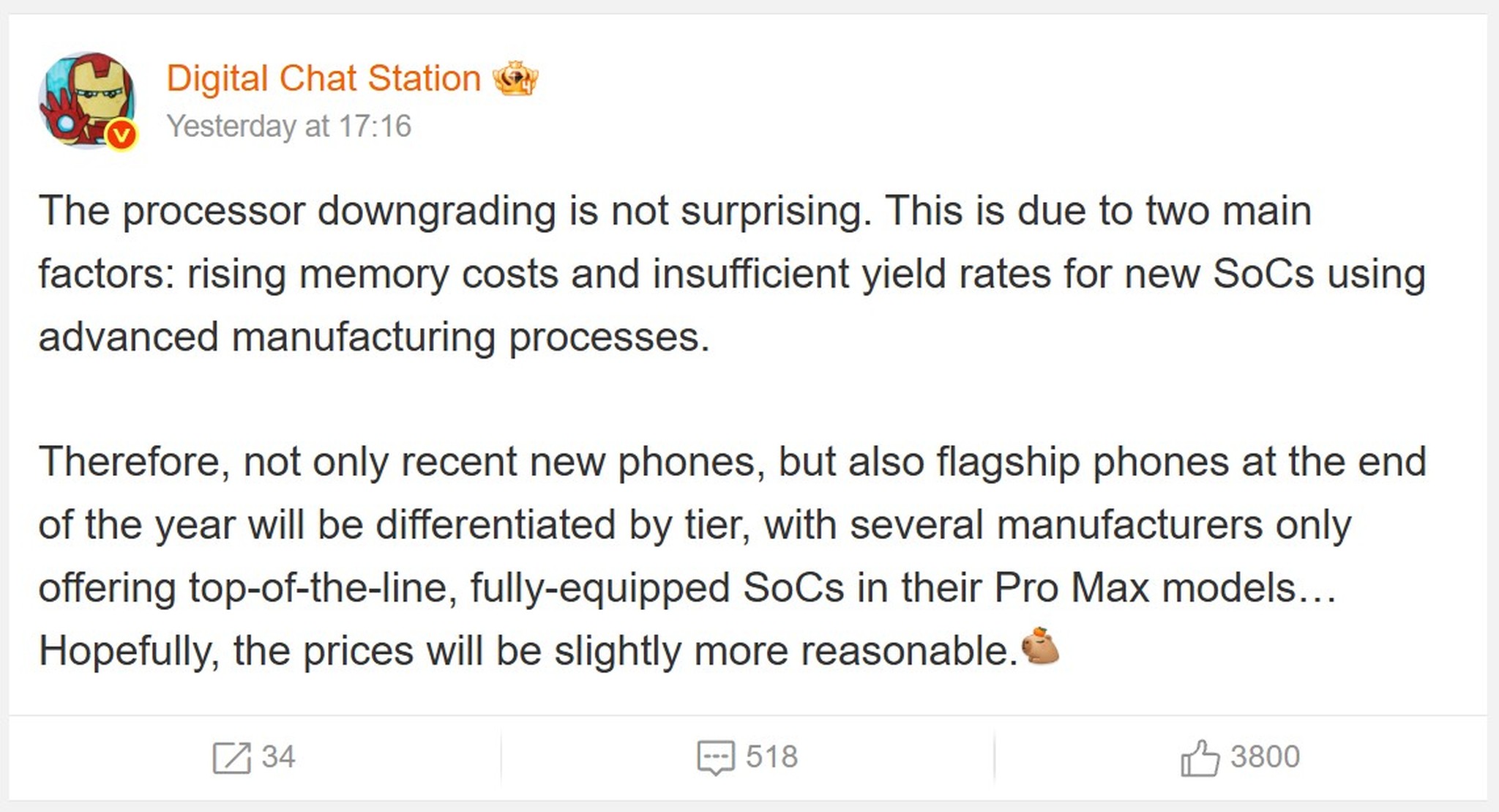 Vì sao điện thoại cao cấp có thể bị chia tầng cấu hình rõ hơn