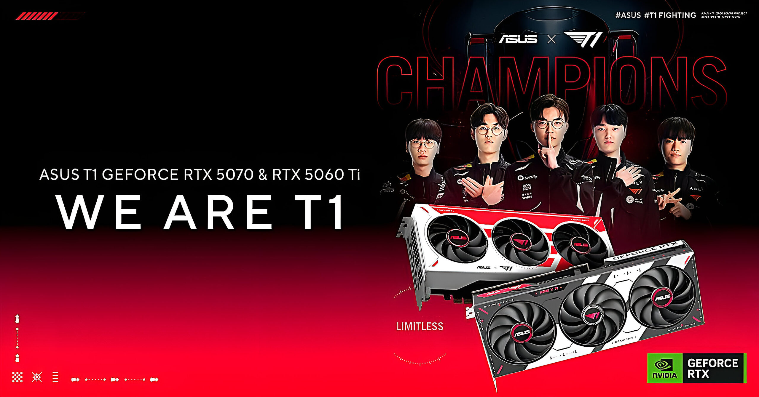 ASUS T1 lộ diện với RTX 5070 và RTX 5060 Ti bản đặc biệt