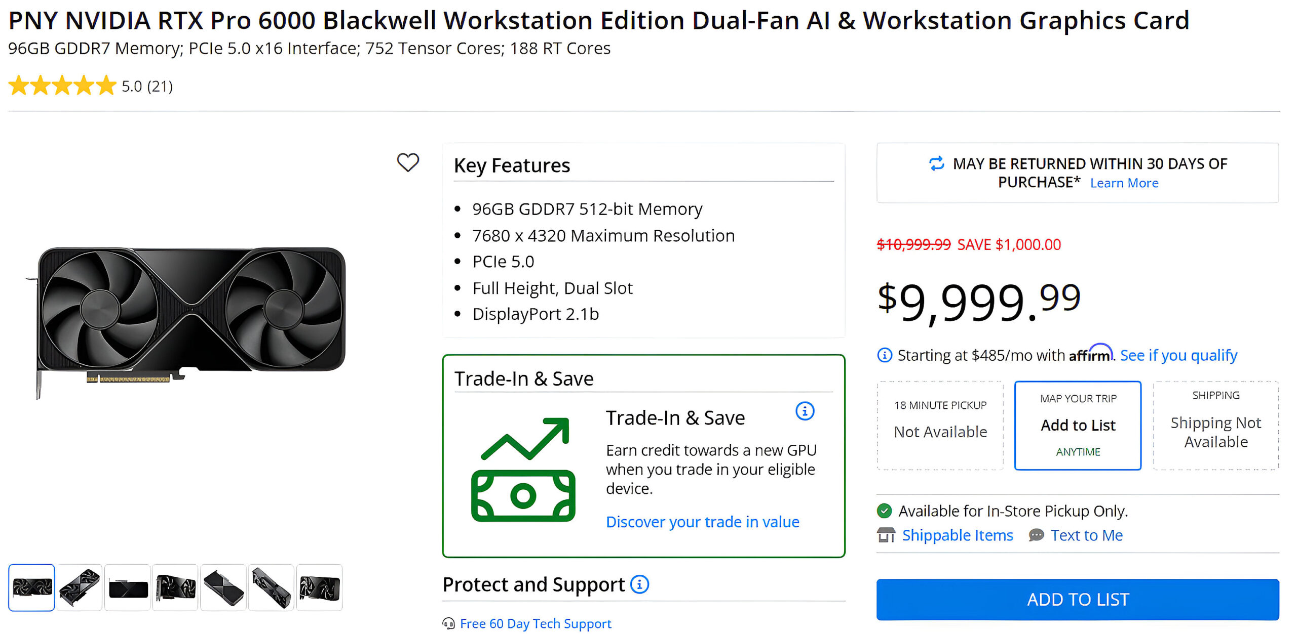 Vì sao một GPU workstation lại vượt mốc 10.000 USD?