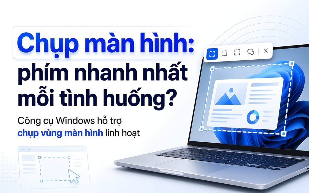 Chụp màn hình laptop: Phím tắt nào nhanh nhất cho mỗi tình huống?