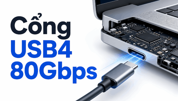 Cổng USB4 80Gbps: Gấp đôi băng thông, sao SSD không nhanh gấp đôi?