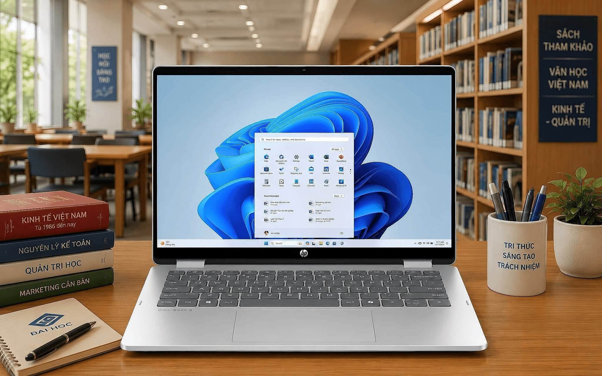HP OmniBook 5 Flip 14 xử lý đồ họa và thời lượng pin HP OmniBook 5 Flip 14 xử lý đồ họa và thời lượng pin