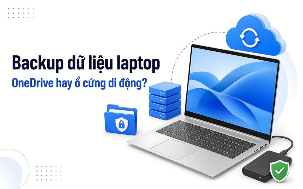 Backup dữ liệu laptop: Chọn ổ Cloud dạng OneDrive hay ổ cứng di động vật lý