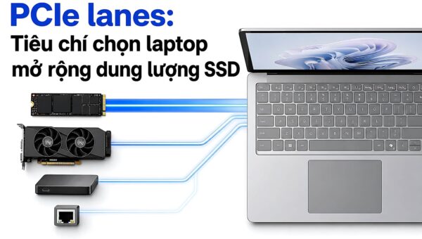PCIe lanes: Tiêu chí chọn laptop mở rộng dung lượng SSD