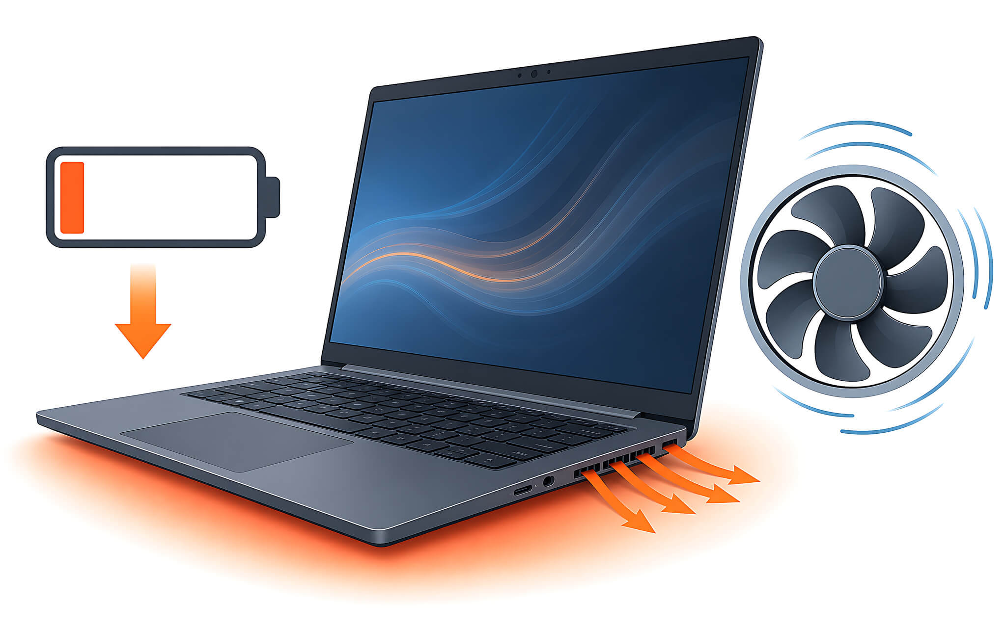 Laptop chạy AI local đổi hẳn cách quạt và pin làm việc