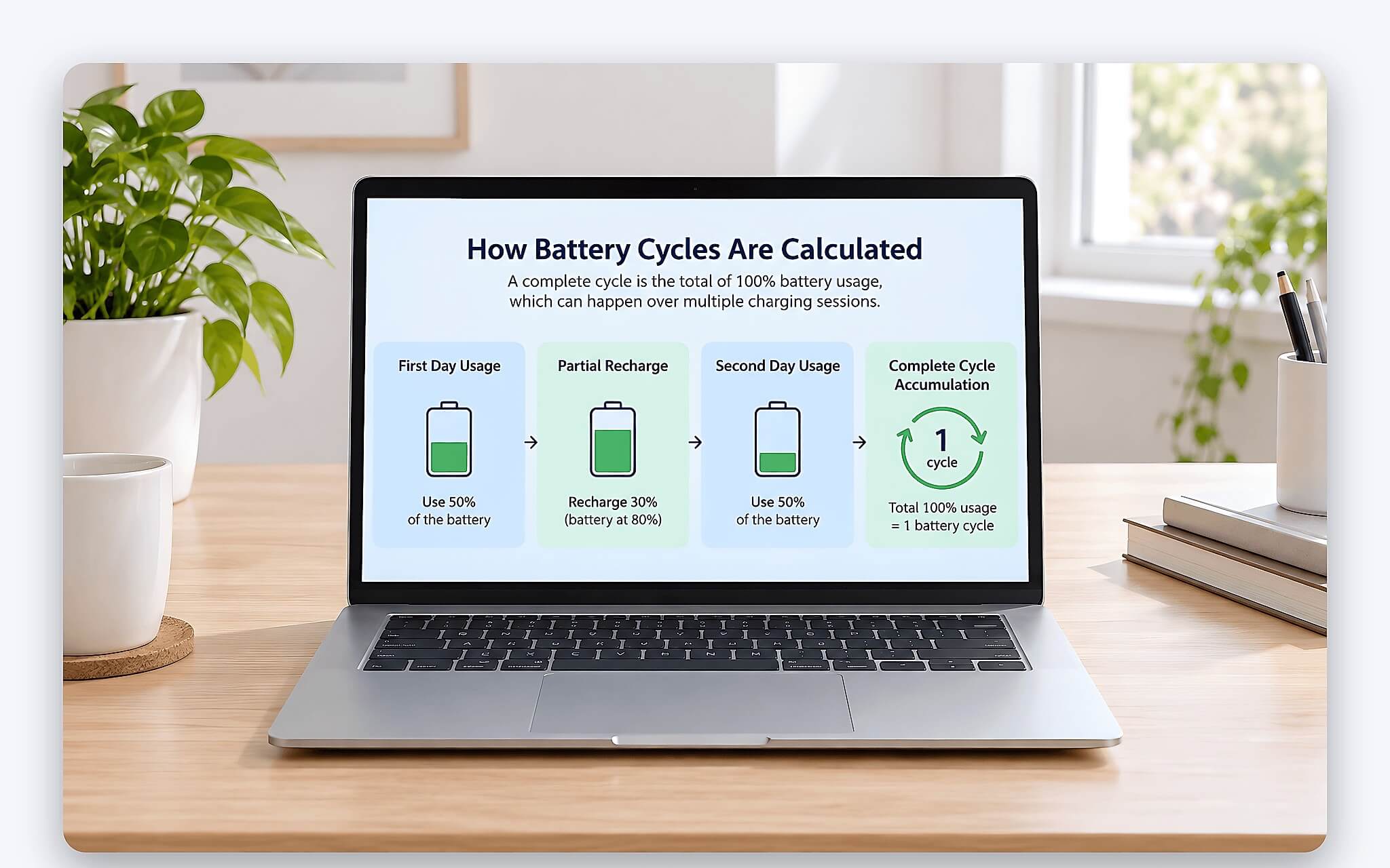 Chu kỳ sạc là gì Chu kỳ sạc là gì và tính ra sao trên laptop