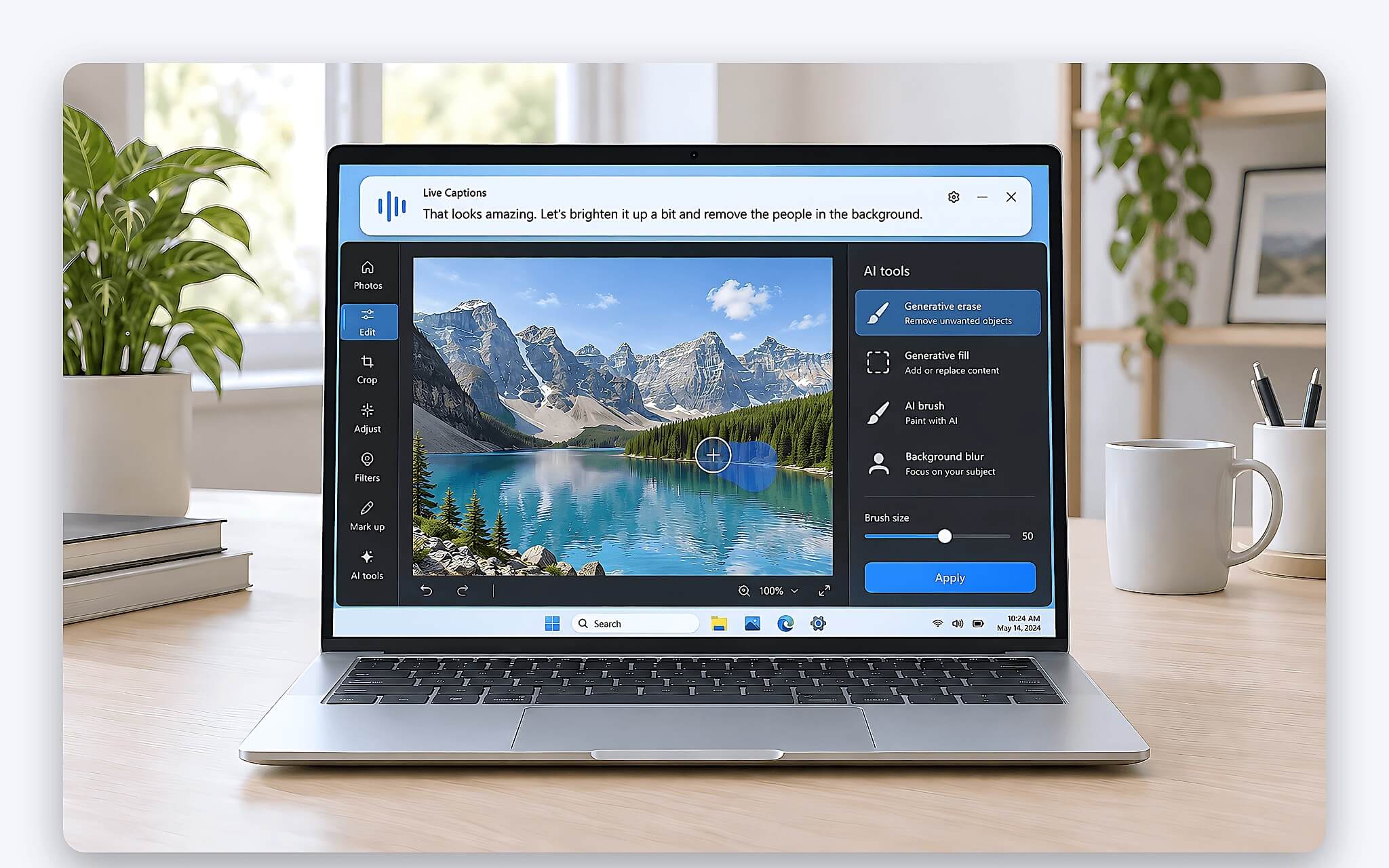 Live Captions, Paint và Photos chia đôi giữa đám mây và NPU Live Captions, Paint và Photos chia đôi giữa đám mây và NPU