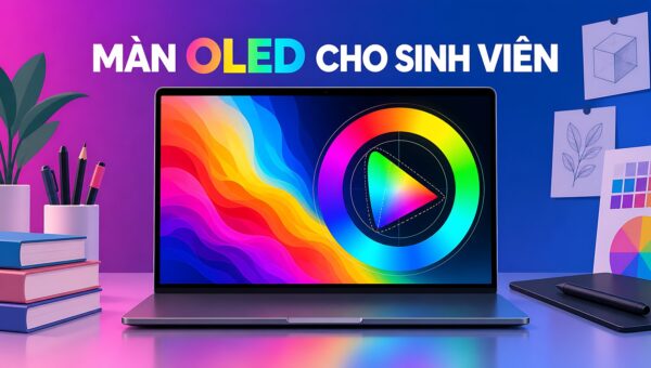Laptop sinh viên làm đồ họa - Màn hình OLED chuẩn màu hay card rời mạnh?