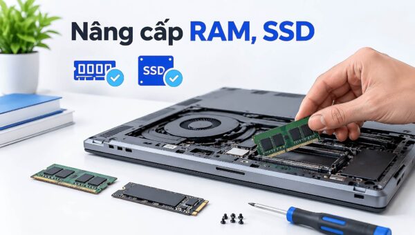 Nâng cấp RAM và SSD cho laptop - Cách kiểm tra và các bước an toàn