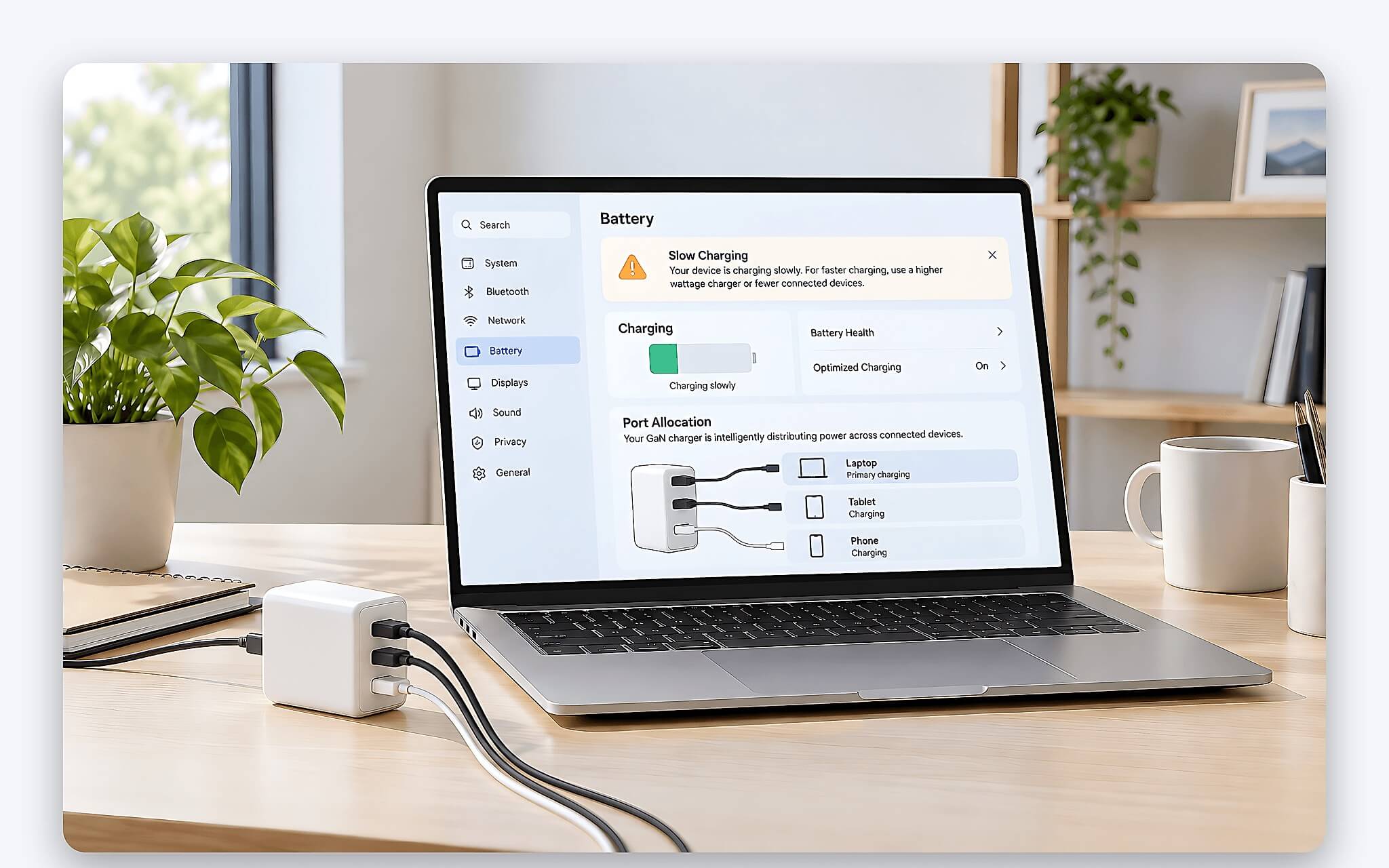 Đọc nhãn cục sạc đa cổng để không bị chia công suất Đọc nhãn cục sạc đa cổng để không bị chia công suất