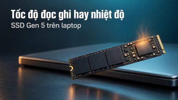 SSD Gen 5 trên laptop: Tốc độ đọc ghi thực tế có đáng để đánh đổi nhiệt độ?