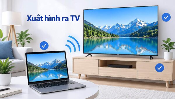 Xuất hình laptop ra màn hình ngoài và TV - hướng dẫn kết nối đúng chuẩn
