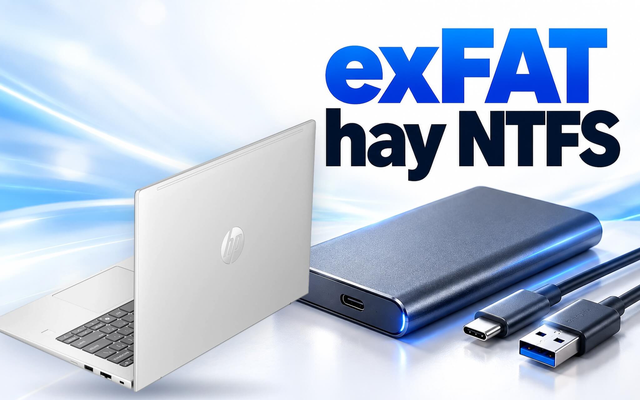 exFAT hay NTFS cho ổ cứng, USB và thẻ nhớ - Dùng chung Windows và macOS