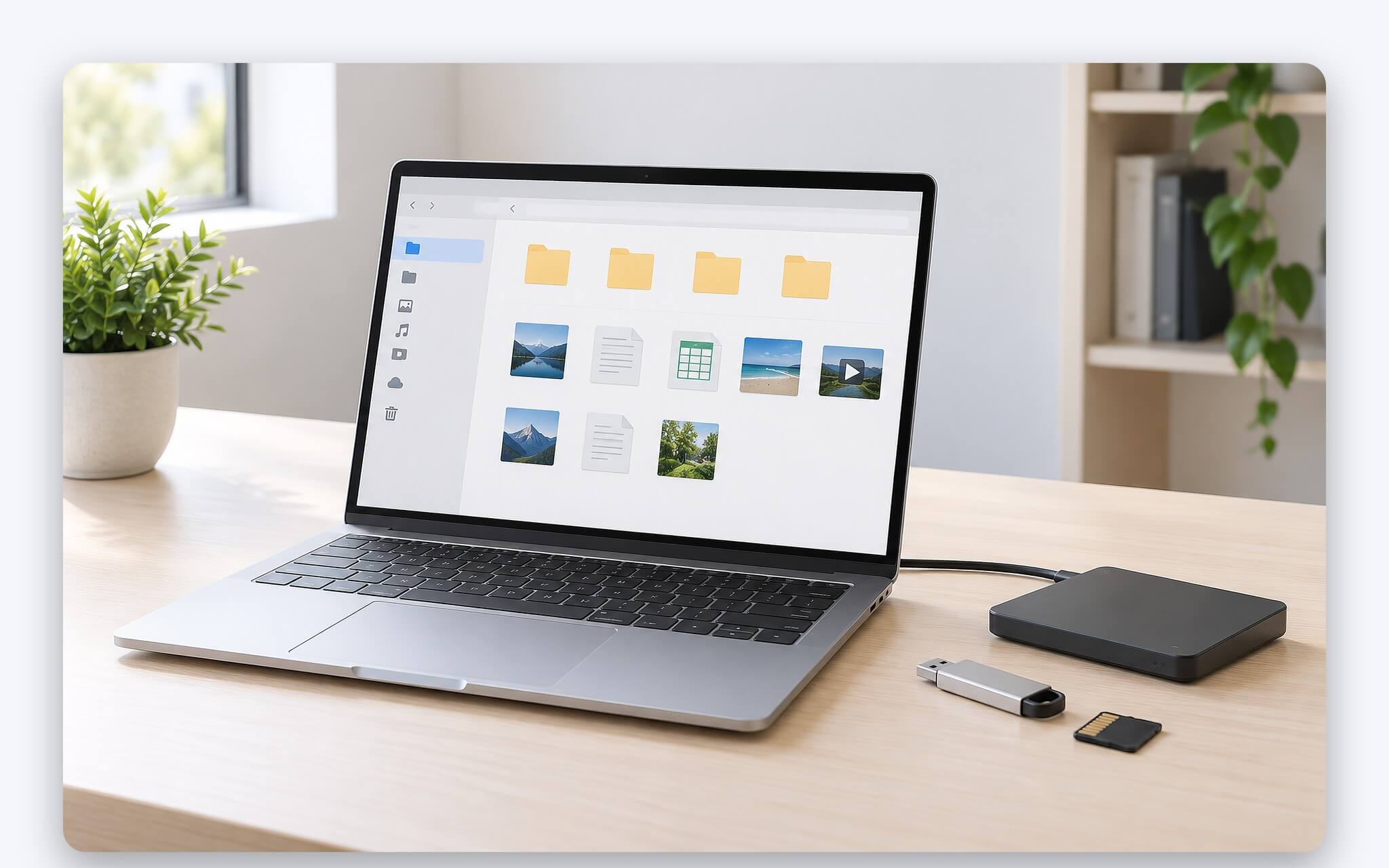 Ổ cứng gắn ngoài cắm vào laptop, chọn định dạng exFAT hay NTFS trước khi chép dữ liệu