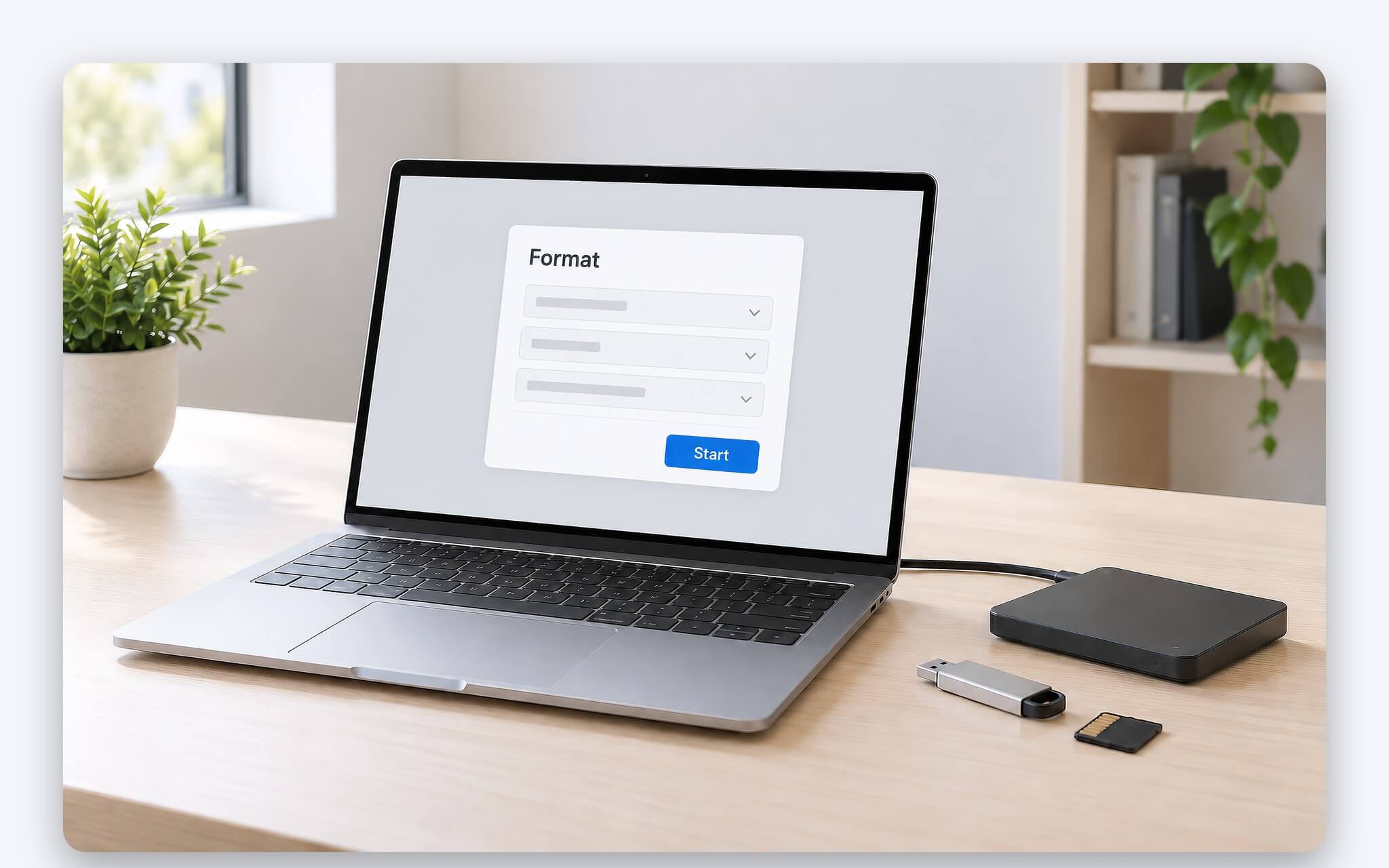 Định dạng ổ cứng gắn ngoài sang exFAT trên Windows 11 và Disk Utility của macOS