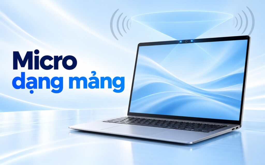 Micro dạng mảng - Định hướng giọng nói nhưng khó triệt tiêu tiếng quạt